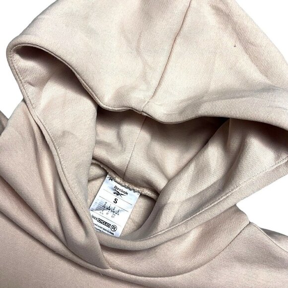 Reebok Peach Designer Oversized Relaxed Hoodie Sweatshirt - Womens Small - Picture 3 of 4